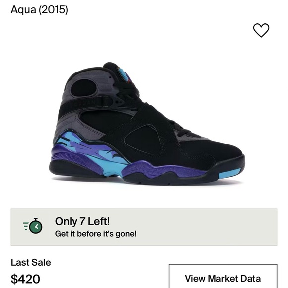 Jordan 8 Retro aqua - Picture 4 of 4